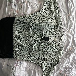 Jennifer Lopez- Animal Print-   size M- see through with under shirt